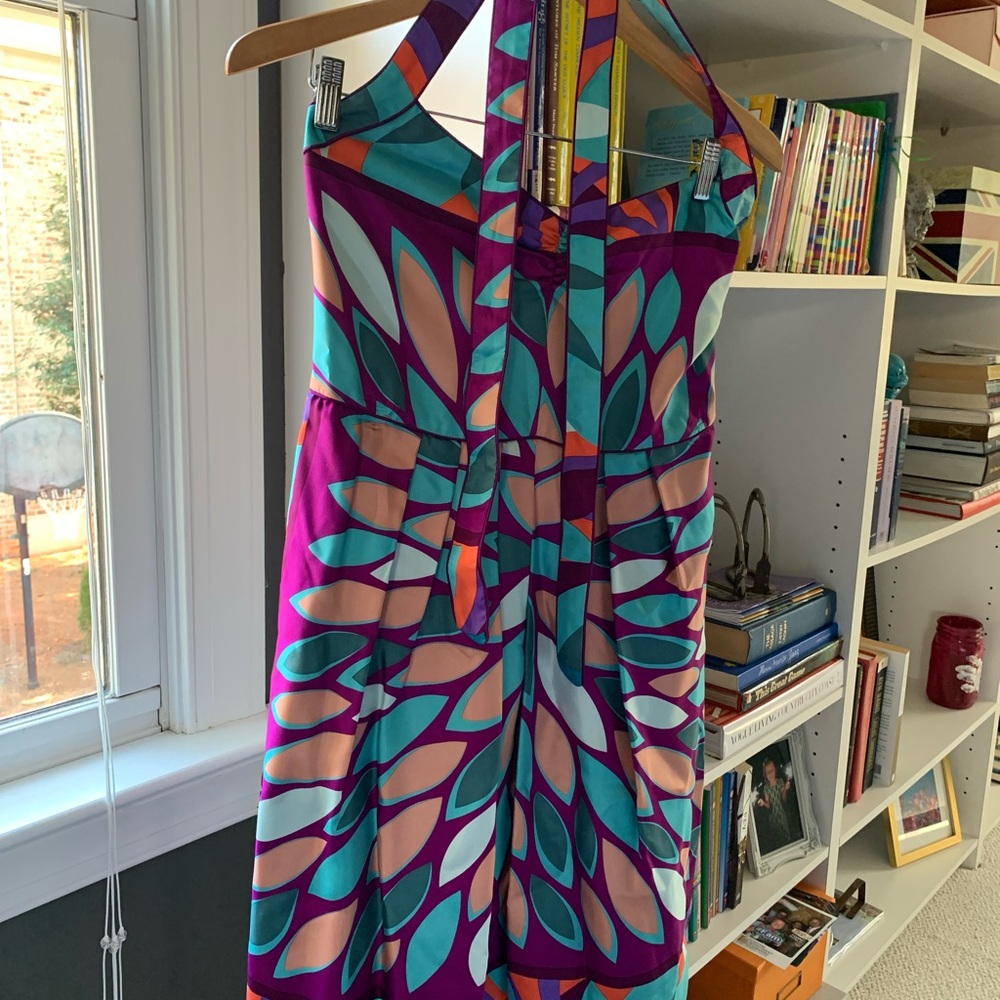 Nicole Miller Multicolor Backless Dress